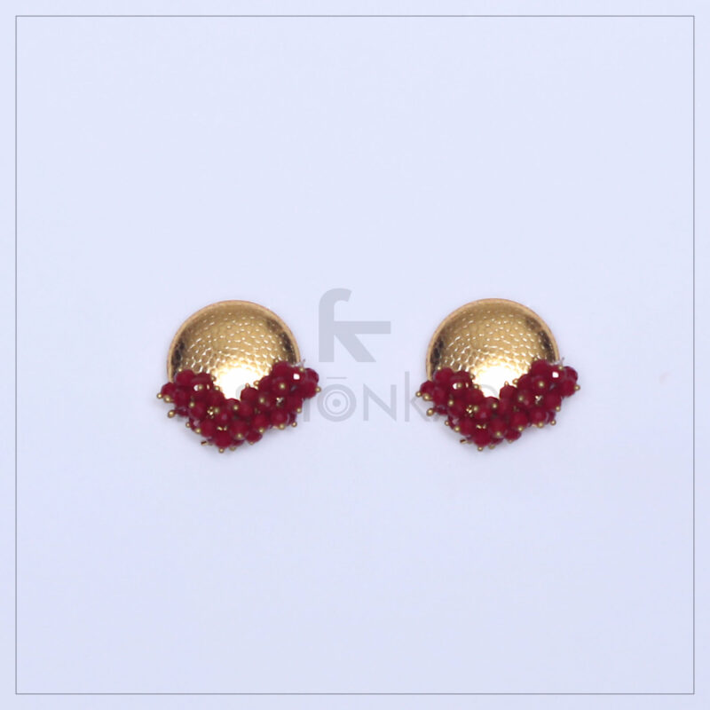 Red Gajra Studs