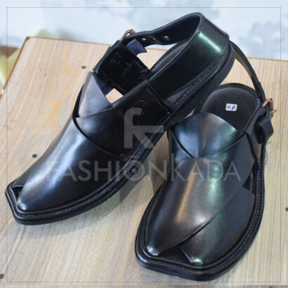 Charsadda Chappal Black Gol 3