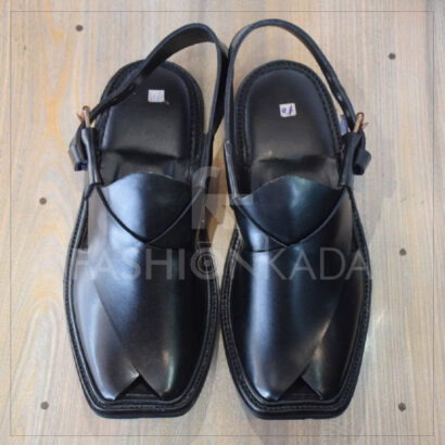 Charsadda Chappal Black Gol