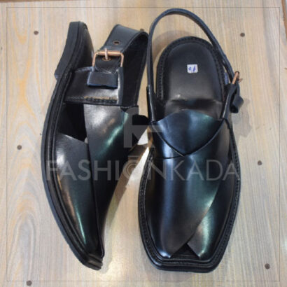 Charsadda Chappal Black Gol2